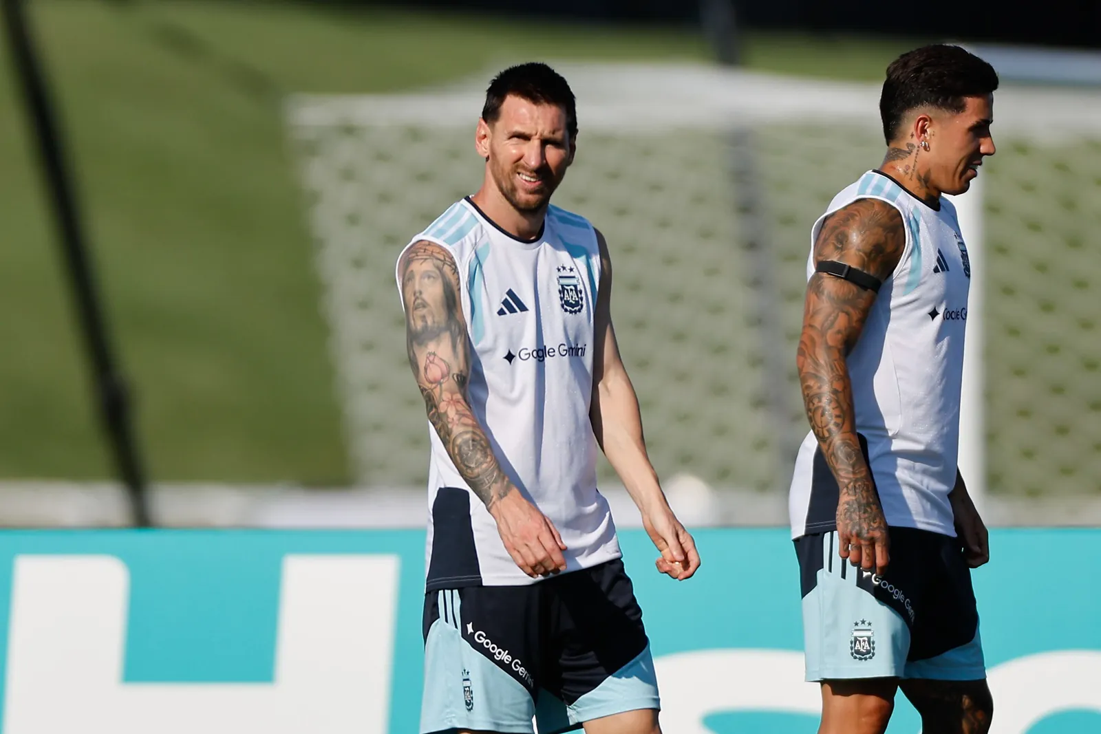 Entrenamiento de la selección Argentina en Kansas City