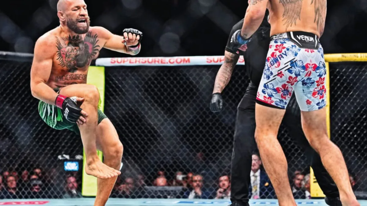 McGregor sufre una lesión en la rodilla derecha en el UFC 329