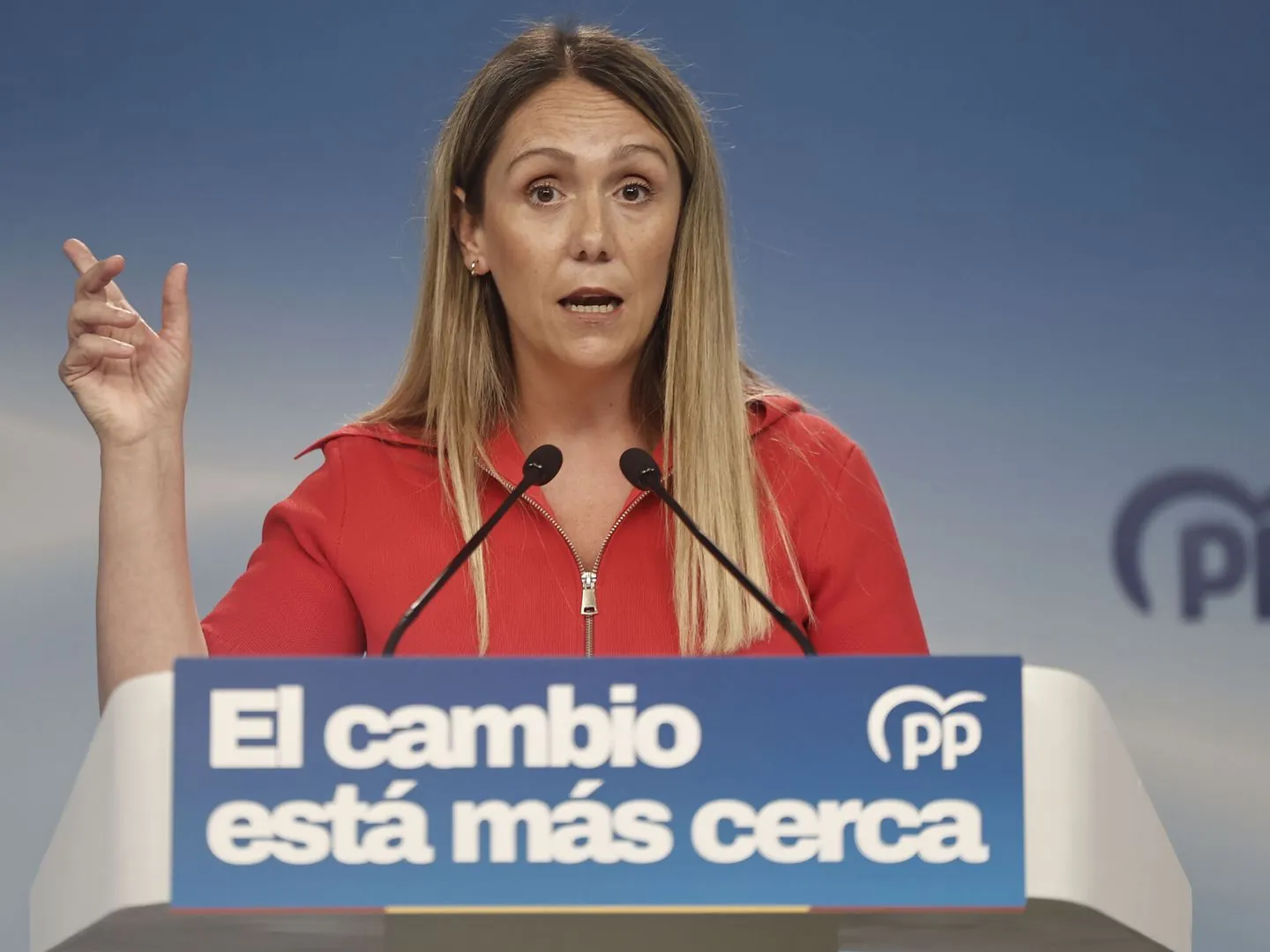 Foto: La vicesecretaria de Coordinación Sectorial del PP, Alma Ezcurra (EFE / Sergio Pérez)