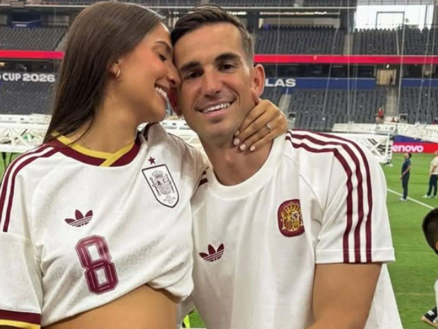 Foto: Rosa Pereira y Fabián Ruiz (Instagram / @rosaprmgr)