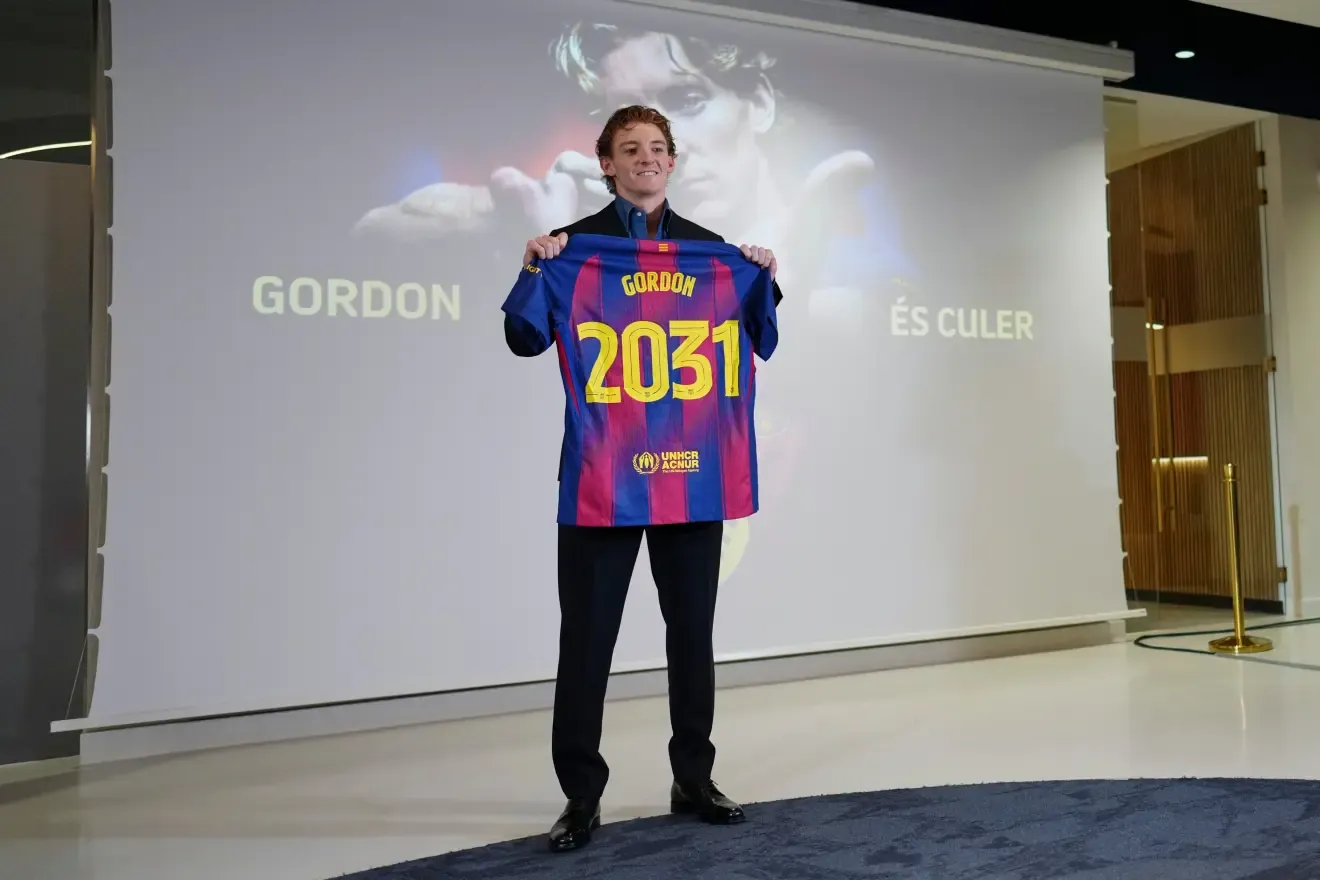 Gordon, el día de su presentación.